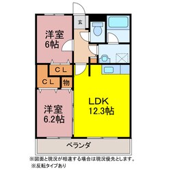 スターフィールド５番館の物件間取画像